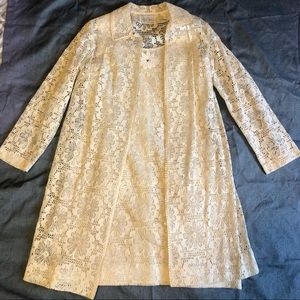 VINTAGE Flower Dress with Duster Jacket